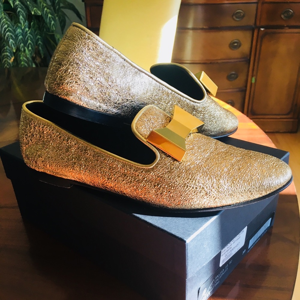 Giuseppe Zanotti Flats with Metal Bow
